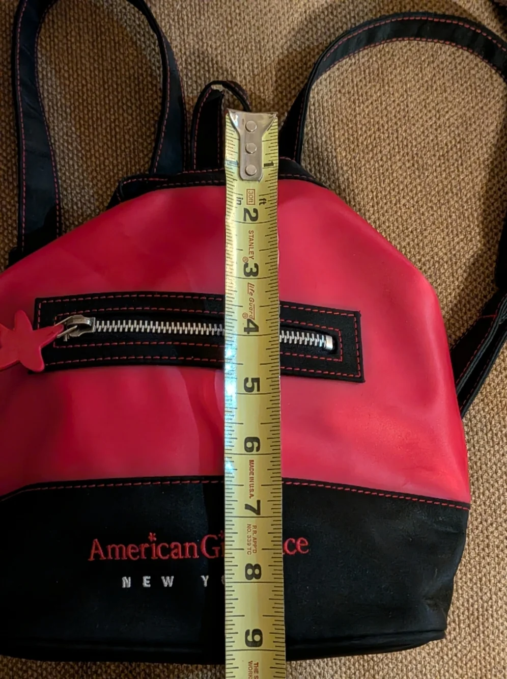 American Girl Place New‎ York Mini Backpack - Red & Black